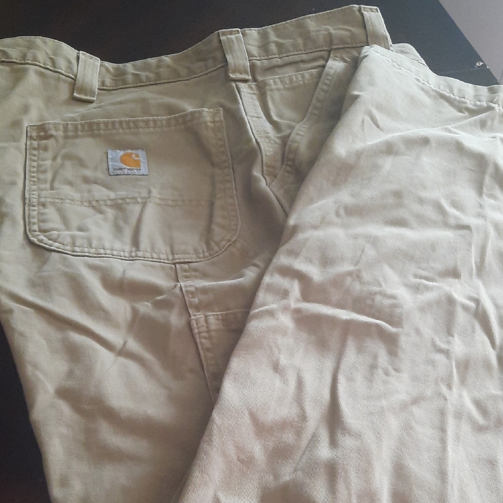 Carhartt Tan Cargo Pants Durable Workwear
